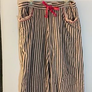 Stripped pajama pants